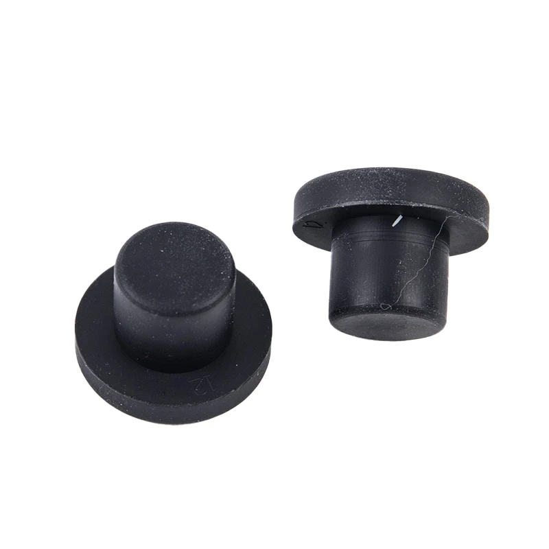 10Pcs Solid Rubber Hole Caps 3mm-12mm High Temperature Resistance T Type Silicone Seal Hole Plugs Dust-proof Gasket End Caps