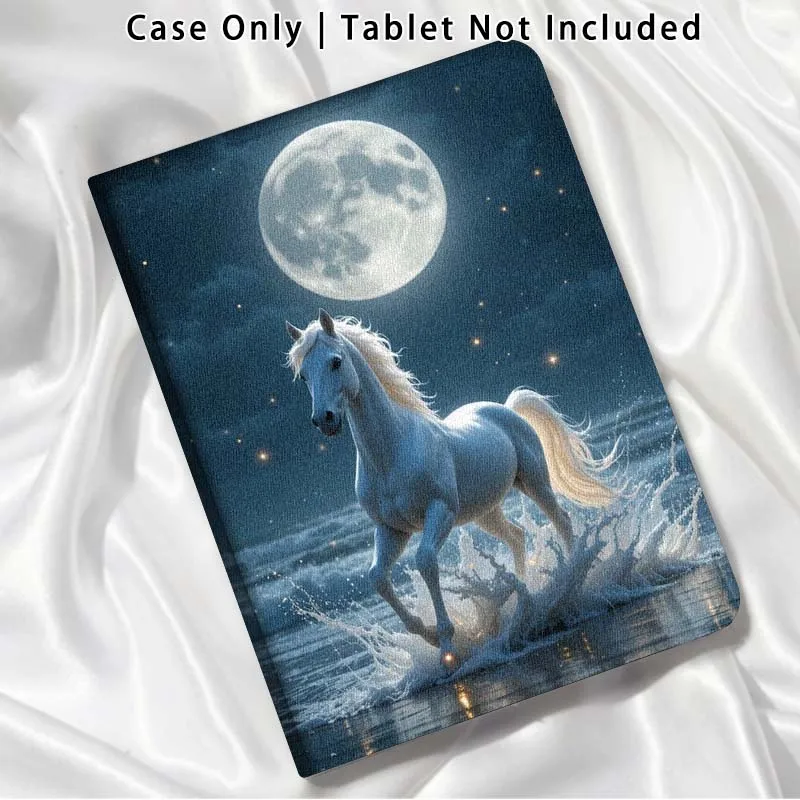 

Moon Horse Design For Xiaomi Poco Redmi Pad 2 4 5 6 6S 7 7S SE Pro Ultra Max 14 11 8.8 11.2 12.5 Inch Tablet Case
