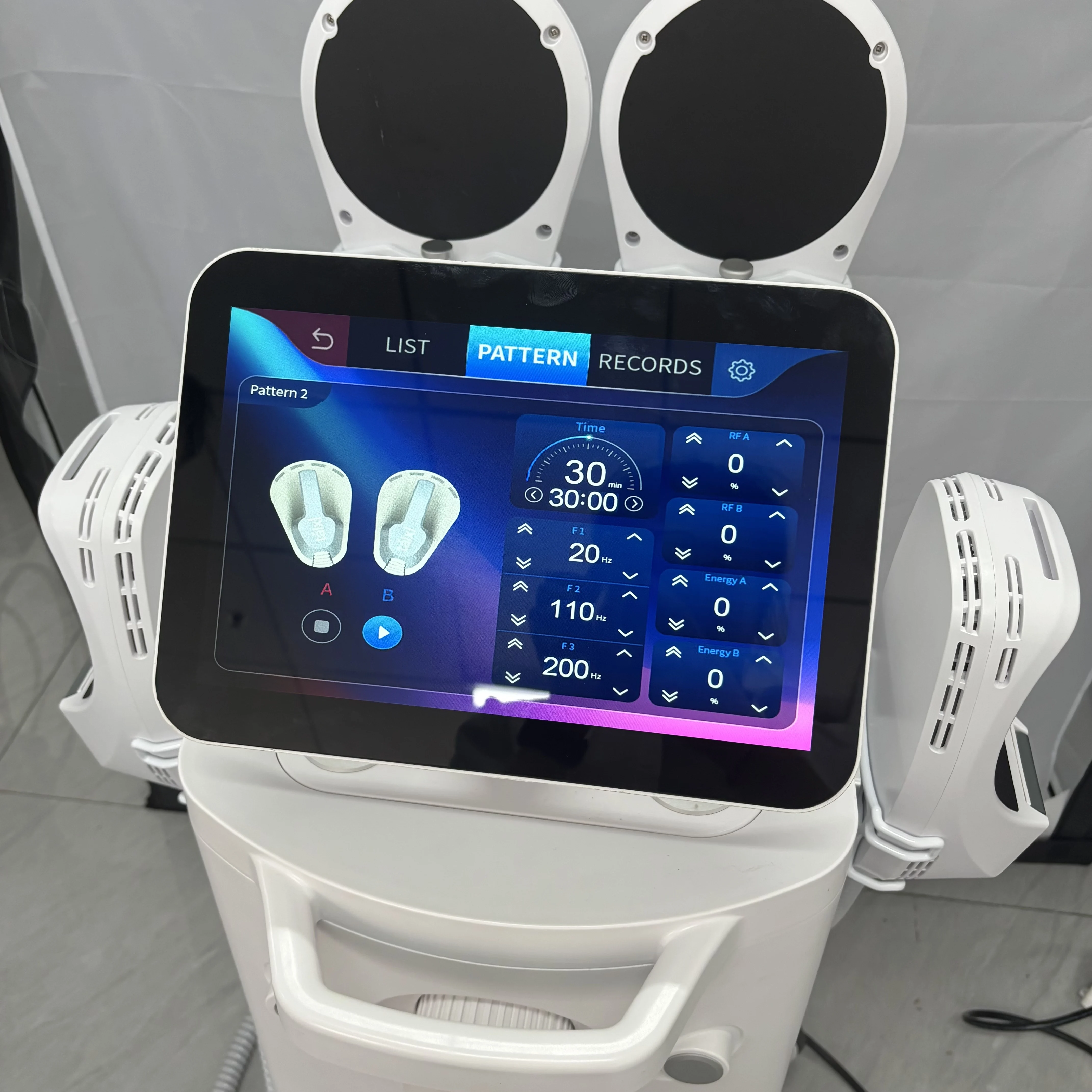 

Myoslim 15 Tesla 6500W Neo RF EMS Black Gold Sculpt Machine Fat Body Slimming Technology Muscle Stimulation Sculpting
