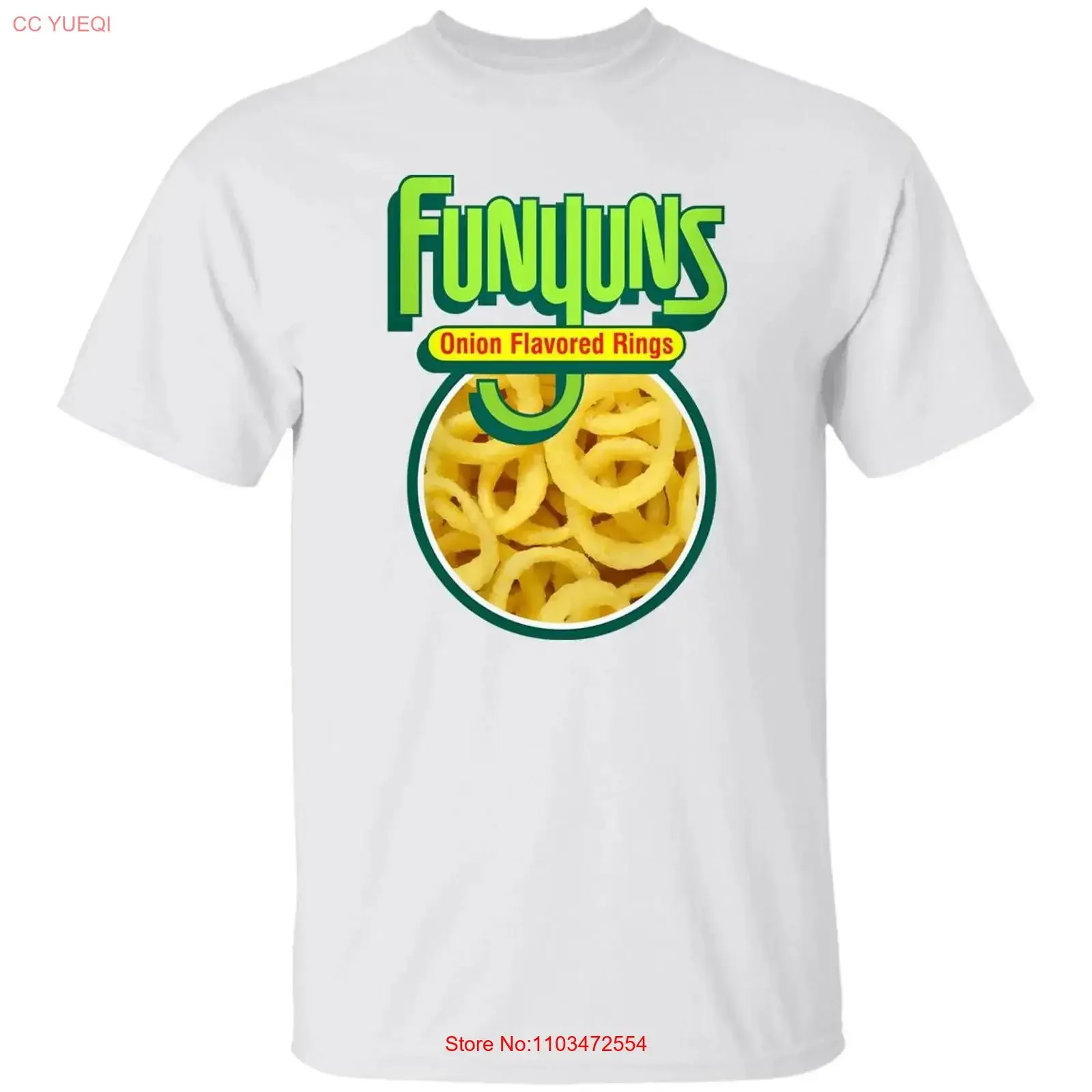 Camiseta Funyuns con estampado de aros sabor cebolla, tallas S-5XL, estilo vintage lavado, ropa de diseñador, ligeramente streetwear, gráfico, cómoda para hombre.