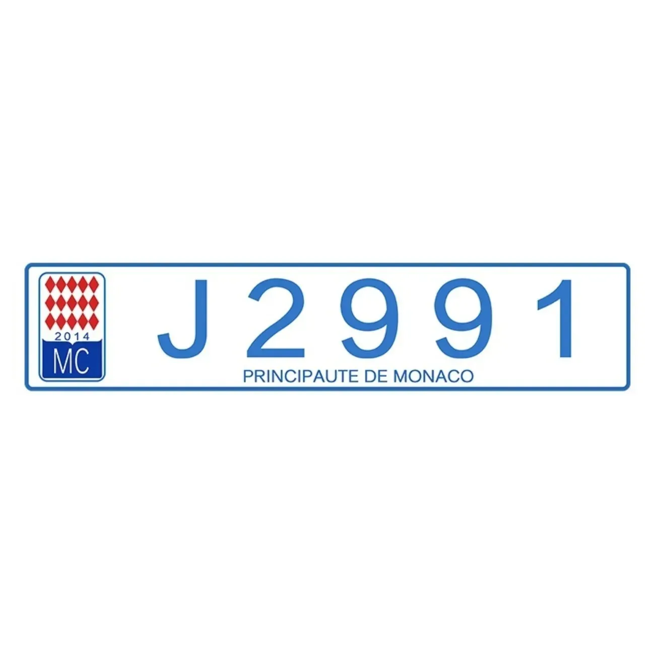 Customizable Monaco Aluminum License Plate - Personalized Text/Logo for Car Decor | NFL Fan Gift | Home/Party Event Decoration