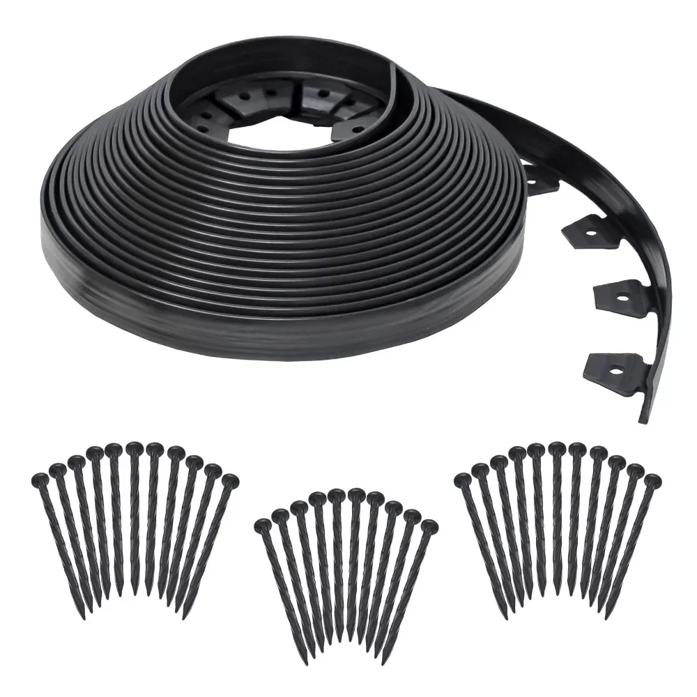 

Dimex EasyFlex 3000-90C 90 Foot No Dig Garden Bed Plastic Edging Kit, Black USA