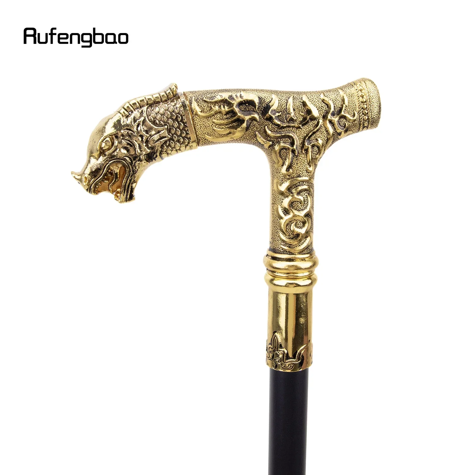 الذهبي التنين مقبض فاخر نمط عصا للمشي حفلة موضة أنيقة عصا للمشي الزخرفية Cospaly قصب مقبض Crosier 90 سنتيمتر