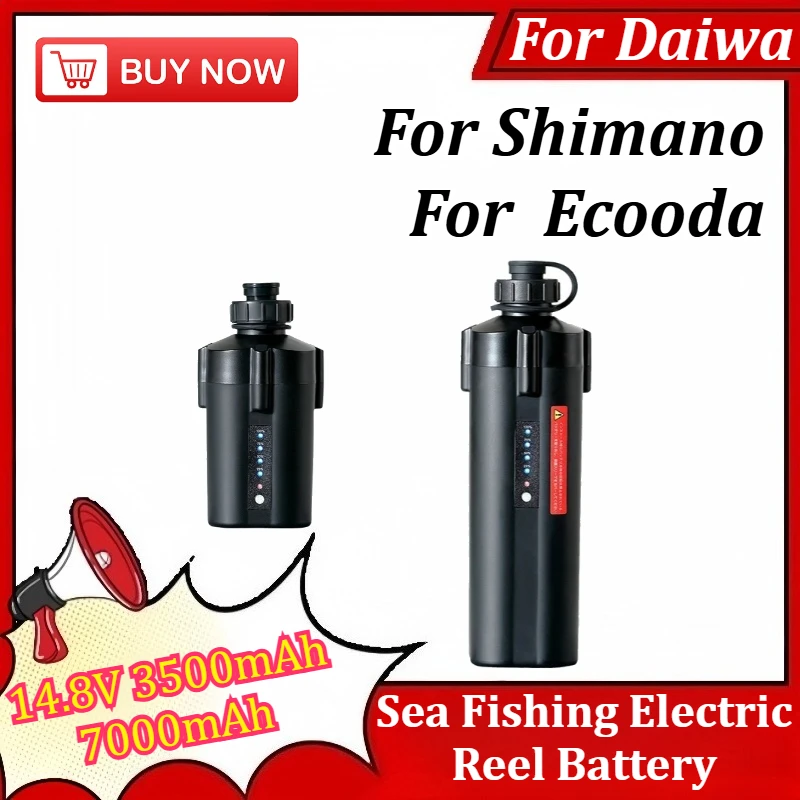 

14.8V 3500mAh 7000mAh Electric Reel Battery Large Capacity Sea Fishing Electric Reel Lithium Battery For Daiwa for Shimano
