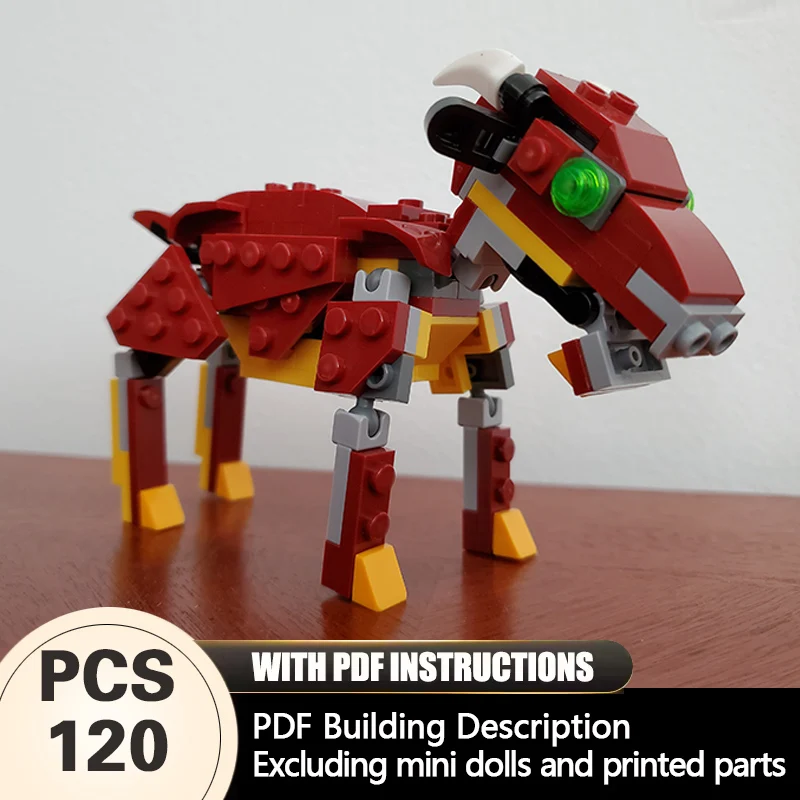 

Creators Animal Series Model MOC Building Bricks Mythical Goat Modular Technology Gifts Holiday Assemble Children Toys Suit