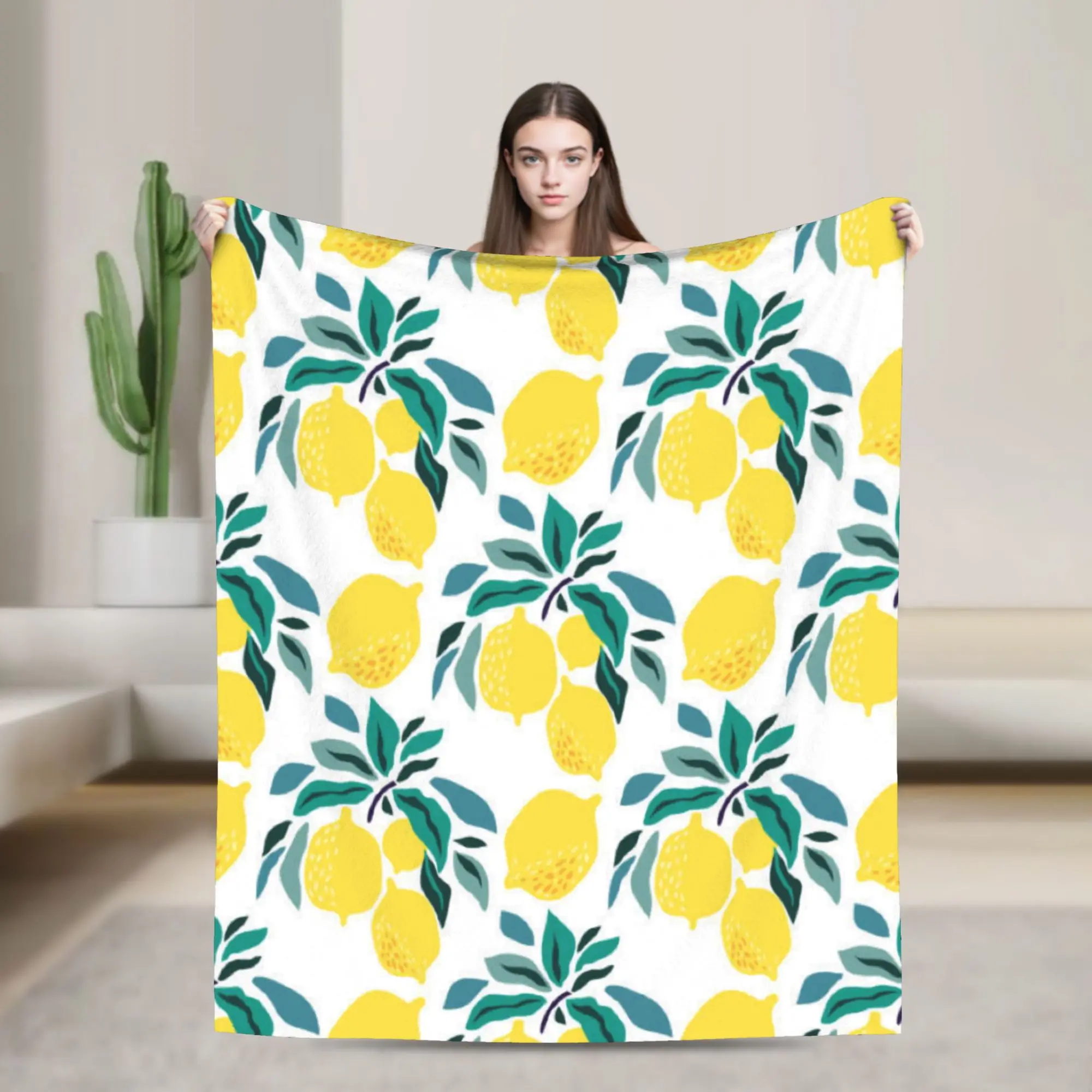 Cute Fruit Vegetable Blanket  Soft Warm Print Plush Throw Blanket For Boy Girl Couch Chair Flannel Bedspread Bed Cover