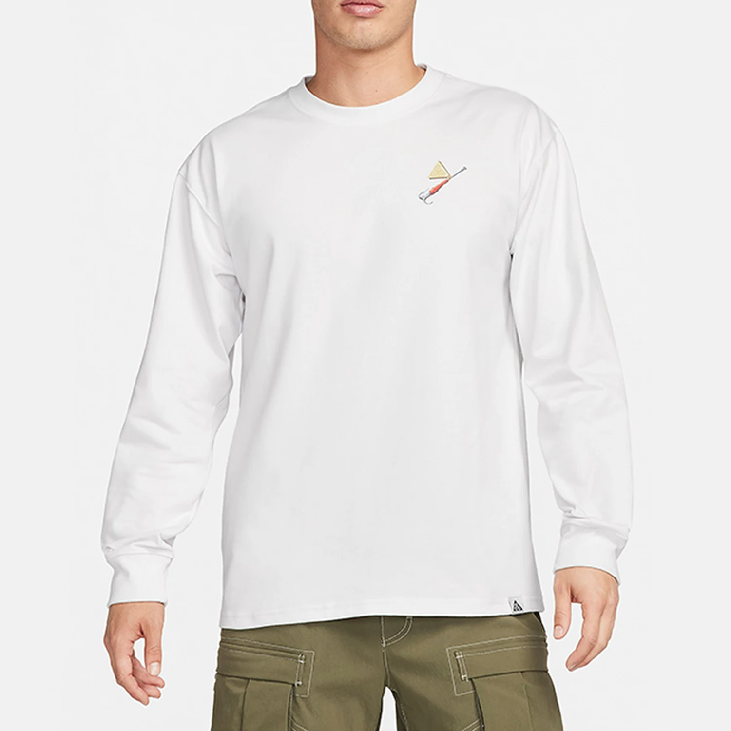 

Nike Official Genuine New Men's Fashion Simple Loose Round Neck Long Sleeve T-Shirt FQ3728-121