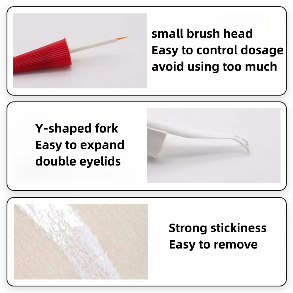 12ml Waterproof Eyelash Glue Double Eyelids Glue Lasting Strong False Eye Lash Glue Adhesive Professional Makeup Beauty Tools