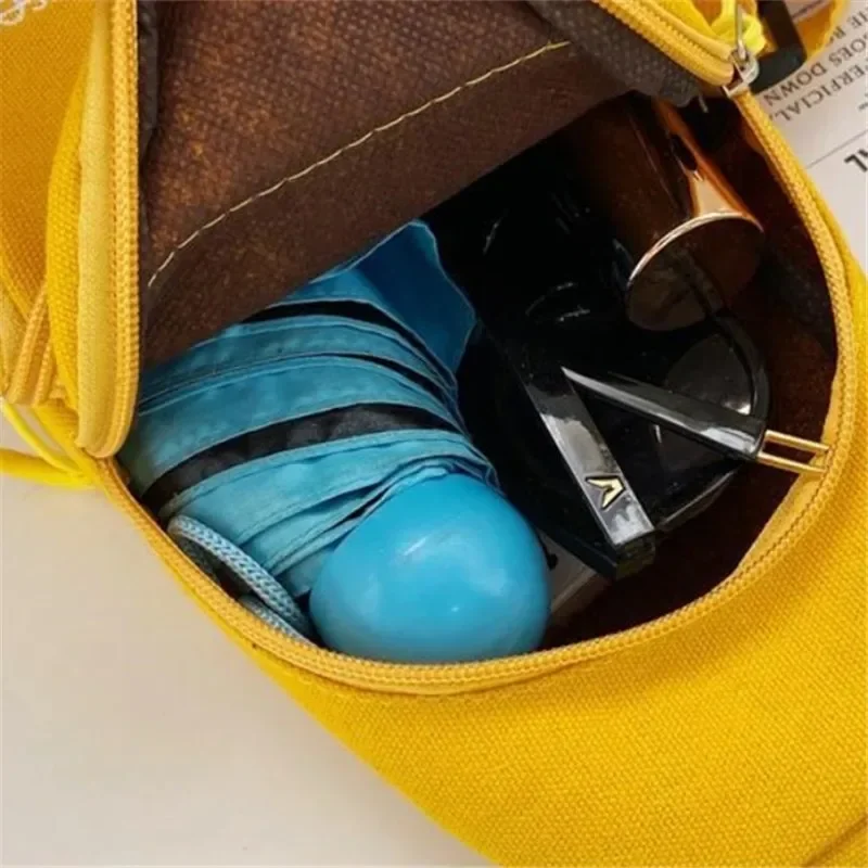 Embroidered Canvas Chest Bag Stylish Small Crossbody Bag Female Shoulder Bag for Women Daily Use, Travel, Running Outdoor Sports - view 5