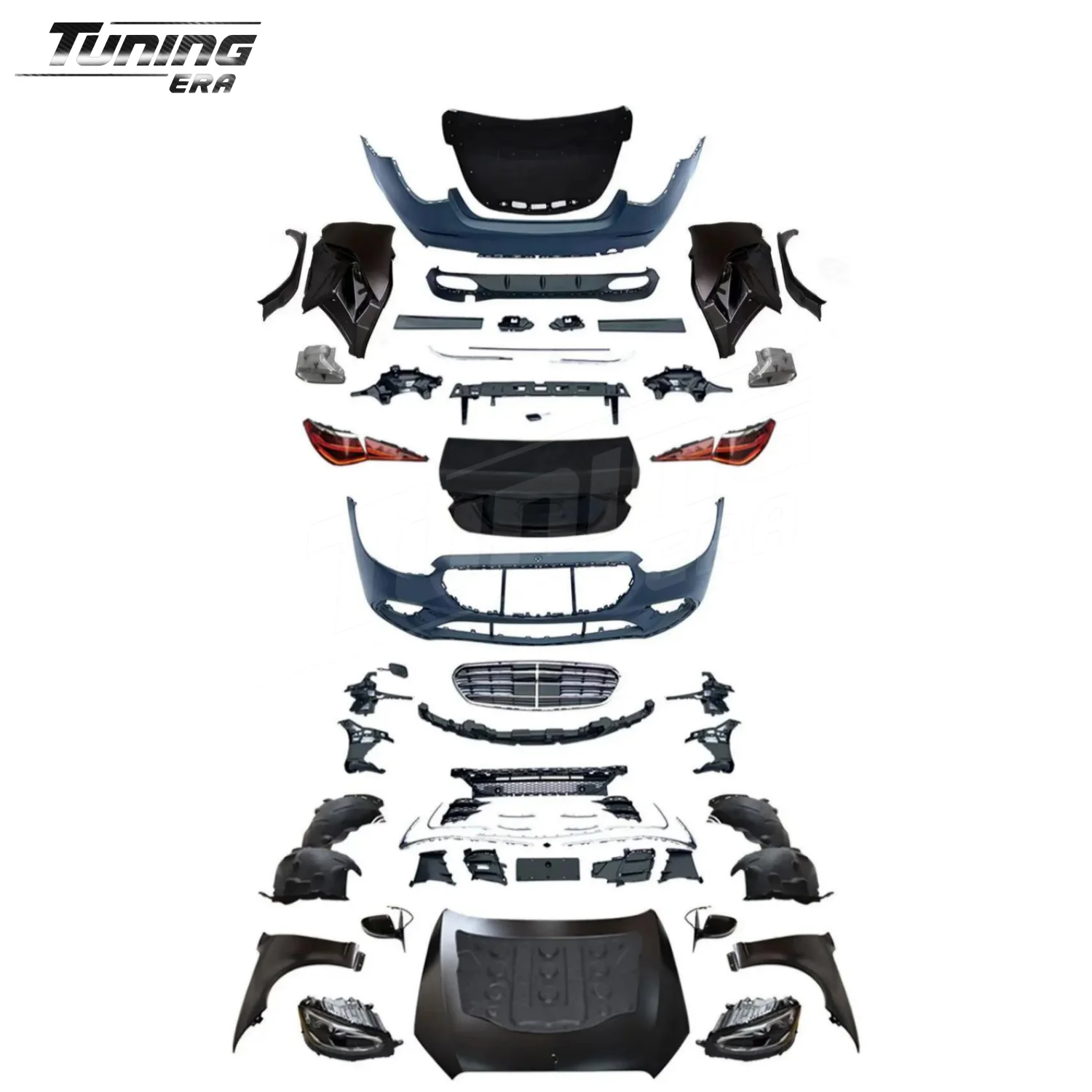Car Conversion Kit for S Class W221 2008-2012 Old to New W223 S450 Upgrade Interior&Exterior Full Body Kit