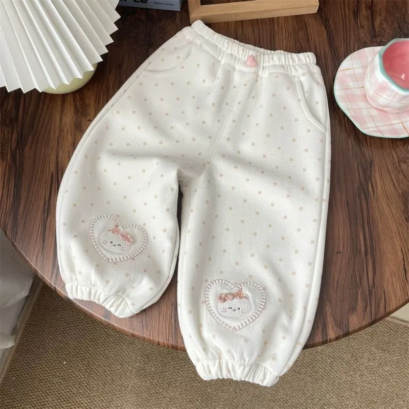 Spring Autumn Kids Pants Cute Loose Casual Pants Baby Sports Pants Children's Clothing Tights 5727