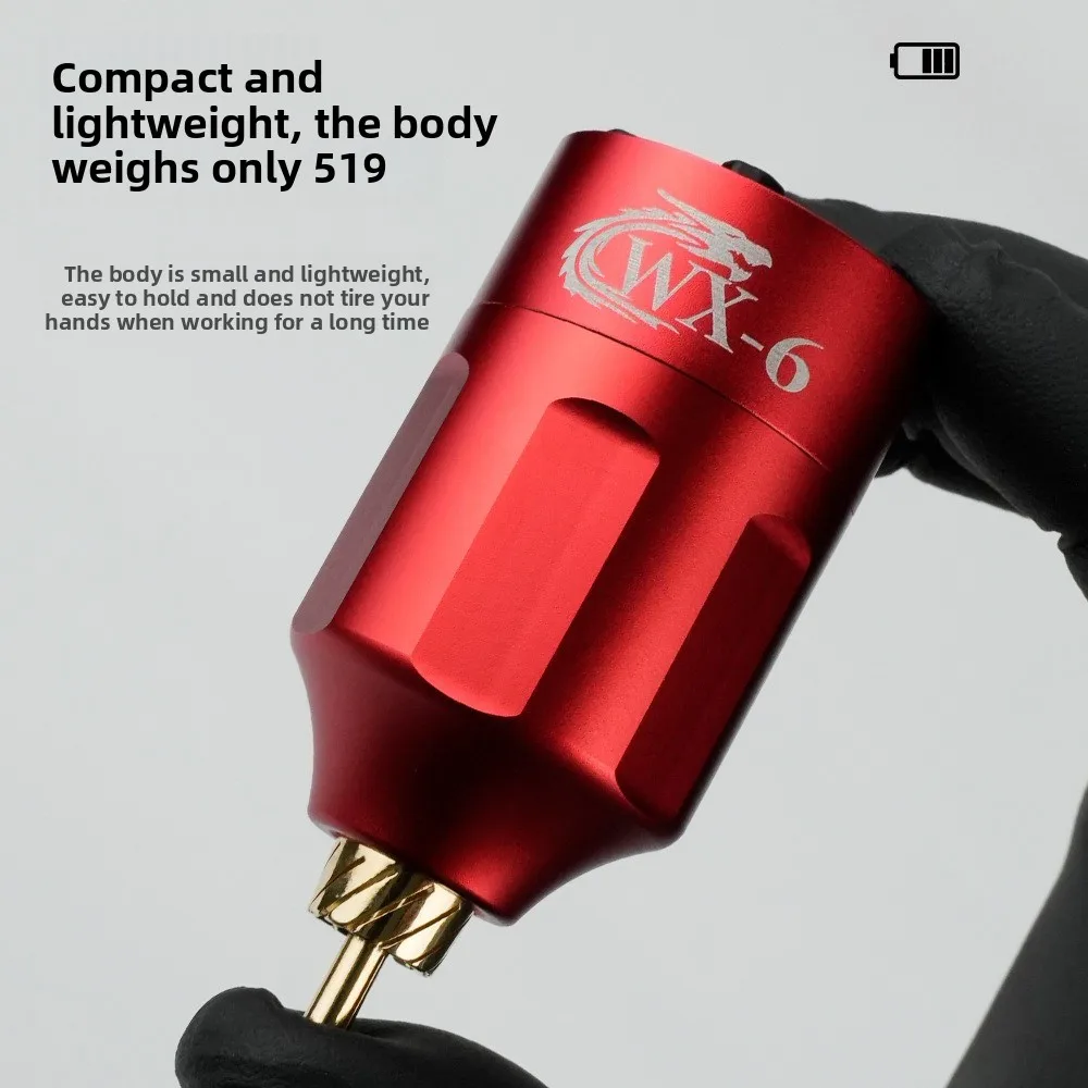 Mini Wireless Tattoo Power Bank Portable 1300mAh Rechargeable RCA/DC Tattoo Pen Adapter Motor Machine with On/off Control 1 Pcs