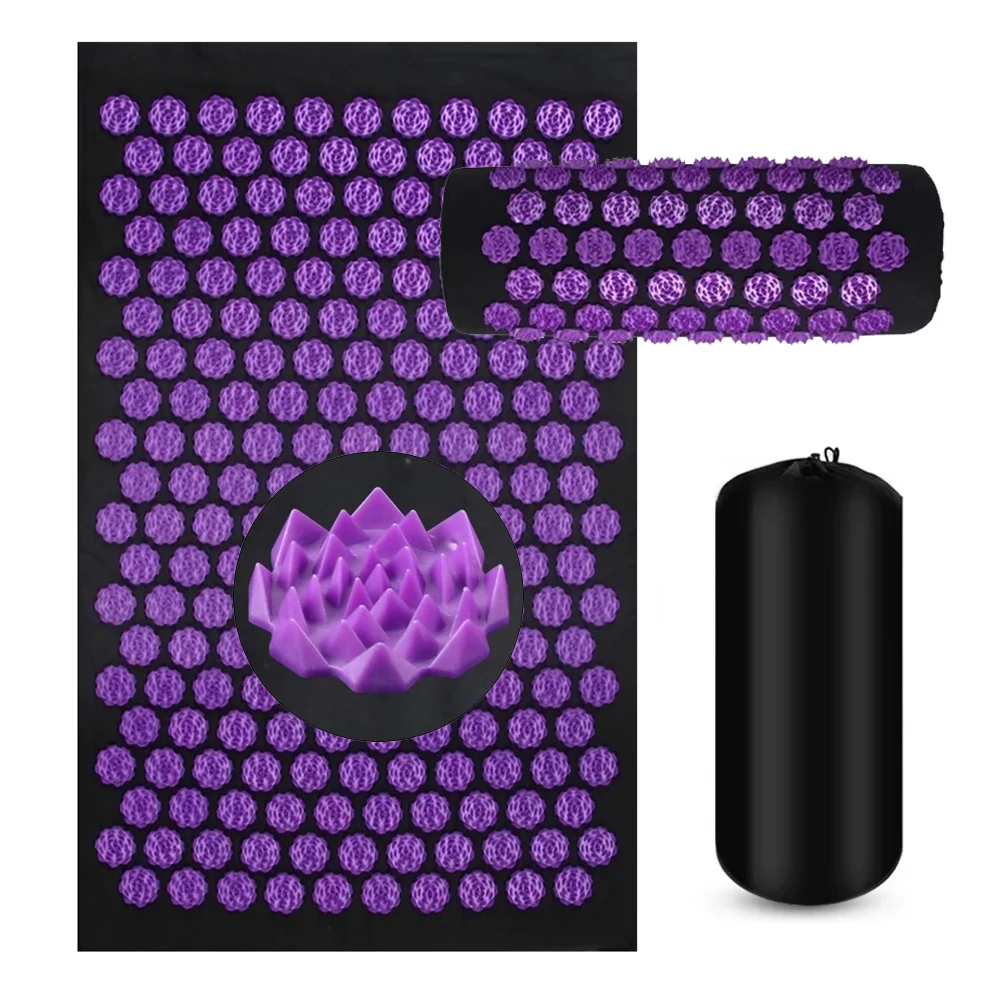 Acupressuur Yoga Mat Kuznetsov's Applicator Kussen Sensi Massage Lichaam Naalden Met Spikes Kussen Voet Massager Fitness Pilates