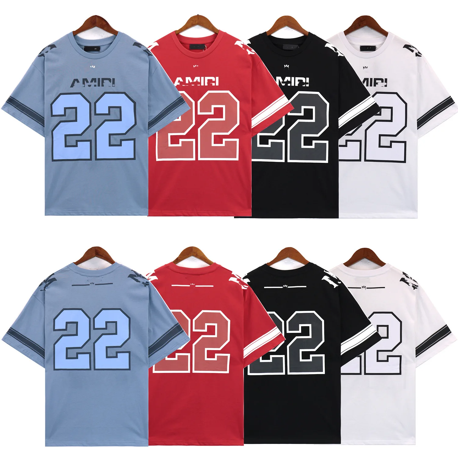 2024 Women Men New American Style No 22 Football Jersey Tshirt Sportwear Summer Mesh Quick Drying Training Tops Short Sleeve