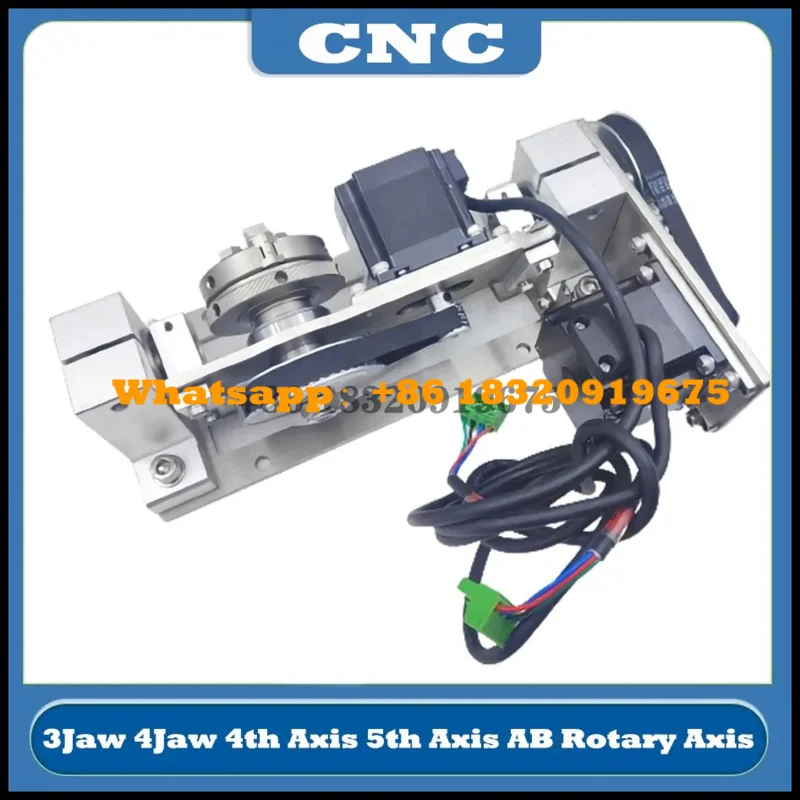 cyclmotion CNC 4Axis 5Axis AB Rotary 3Jaw 4Jaw Center Chuck 60mm Height 55mm DIY  Router Engraving Machine Rotary Tool