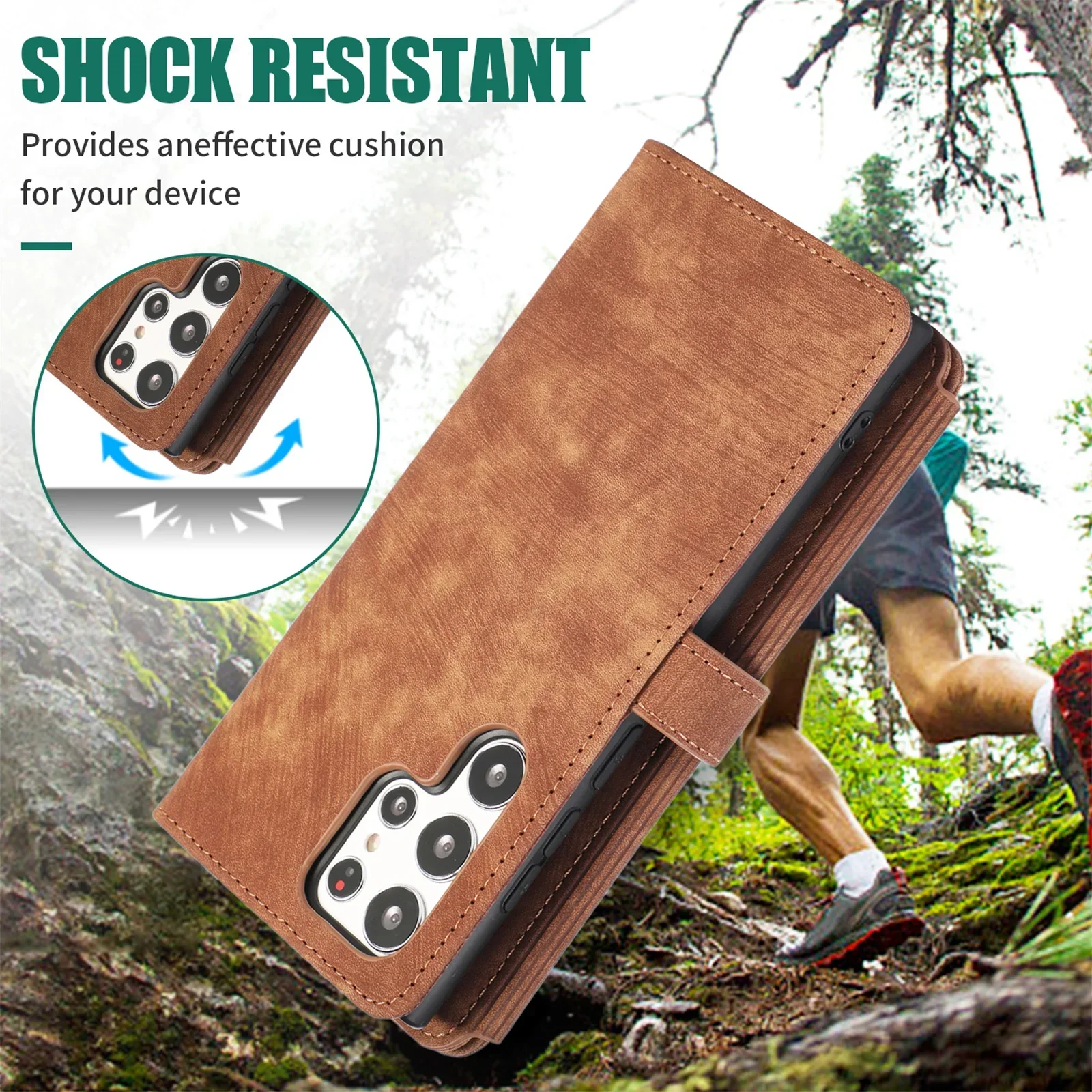 Handyhülle für Samsung Galaxy S23 S24 FE S25 S26 Ultra Edge Plus A16 A06 A26 A36 A56 A27 A37 A57 Cover Reißverschluss-Brieftasche Crossbody – Detail 13
