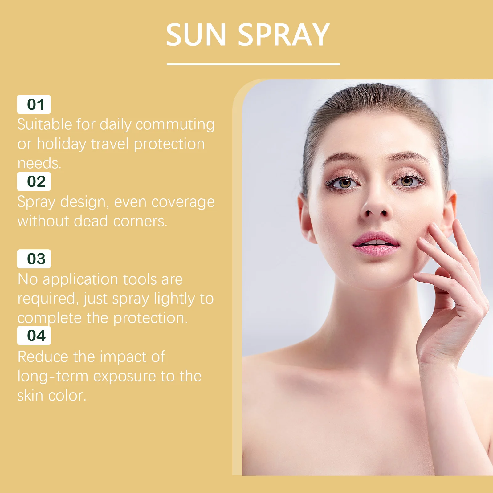 Spf50 واقي من الشمس للوجه وجسم الوجه والأشعة فوق البنفسجية واقية للتحكم في الزيوت ترطيب كتلة الشمس منعش مقاوم للماء واقية من الشمس رذاذ