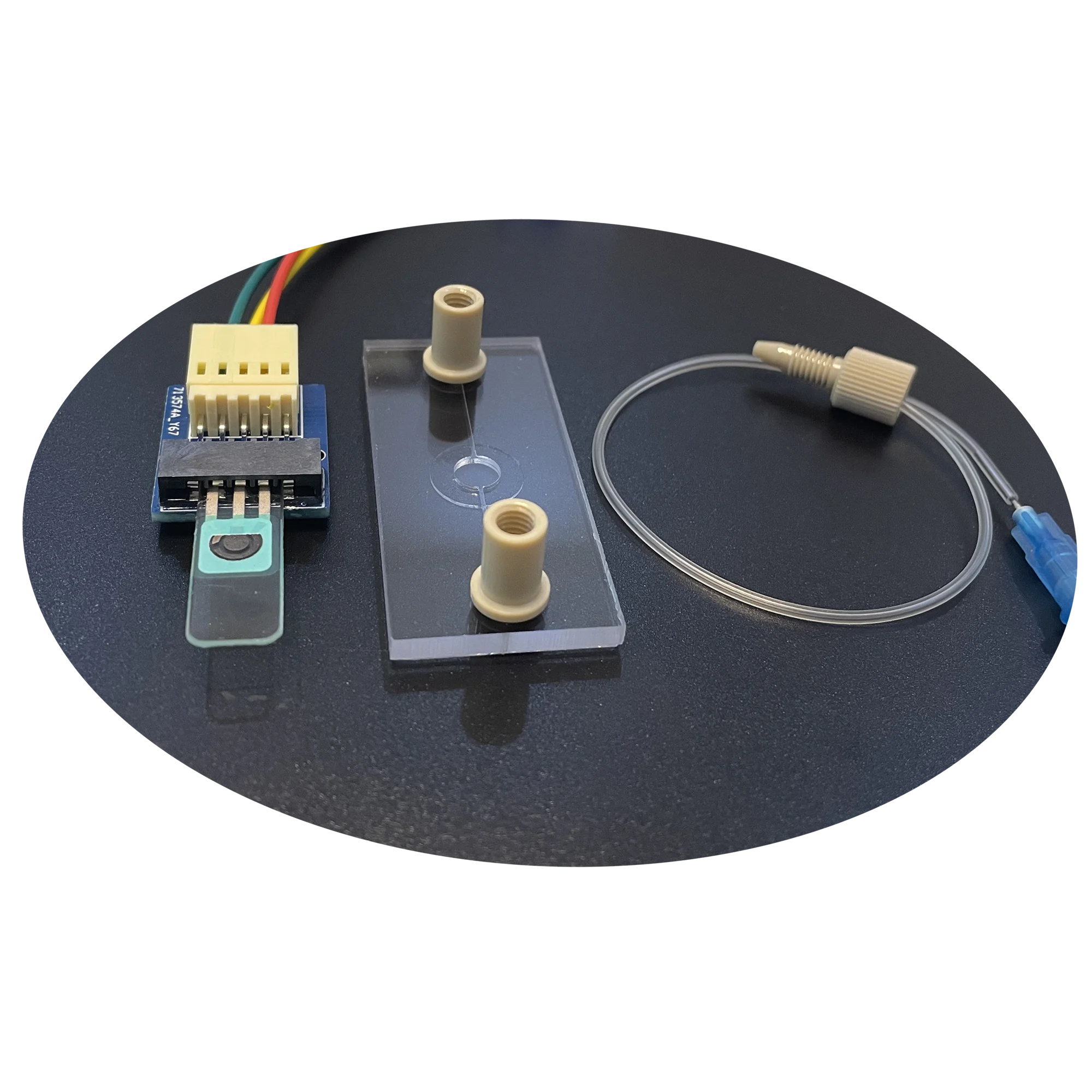 Microfluidisch elektrochemisch impedantiewerkstation Celcultuur Drie elektroden Flow Cell Chip-detectiesysteem