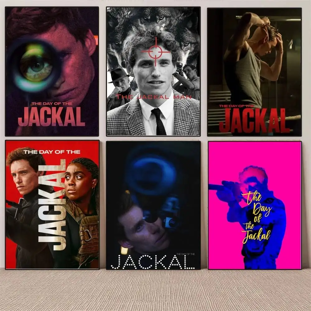 1PC Movie The Day of The J-Jackal poster Self-adhesive Art Waterproof Paper Sticker Coffee House Bar Room Wall Decor