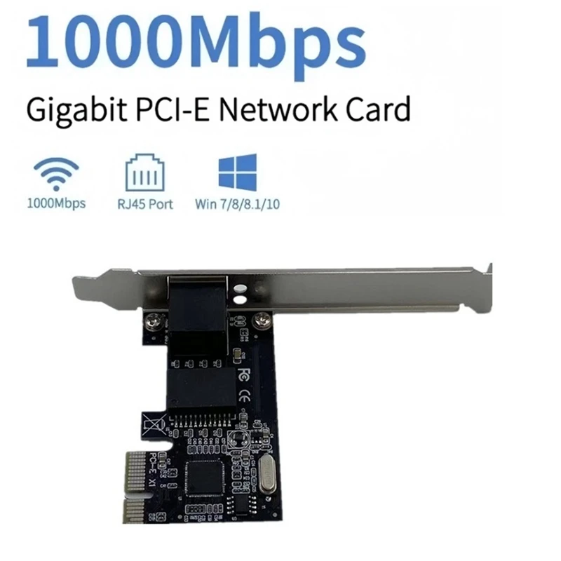 PCI-E Network Card 1000Mbps Gigabit Ethernet PCI Express 10/100/1000M RJ45 LAN Adapter Converter For Desktop PC