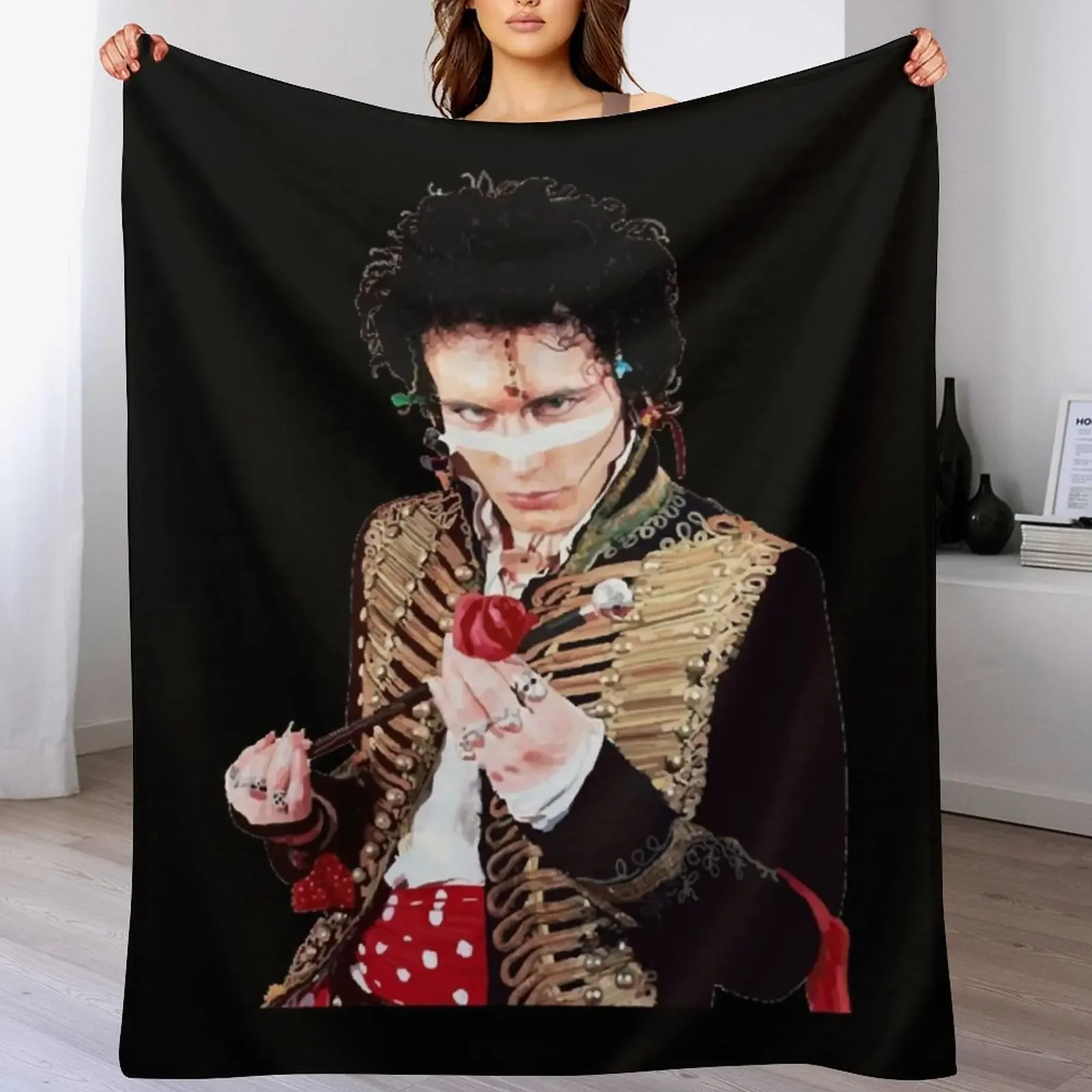 

Adam Ant Throw Blanket for sofa Warm Plaid on the sofa Multi-Purpose Blankets
