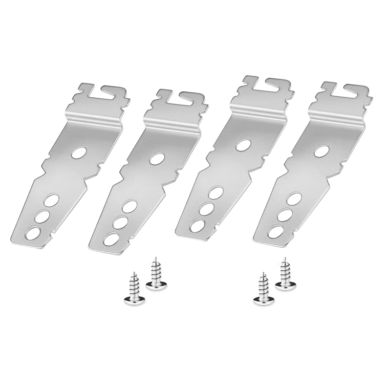 4 Pack Premium Dishwasher Mounting Bracket Kit Undercounter Dishwasher Bracket Set With Screws For Whirl-Pool, Ken-More