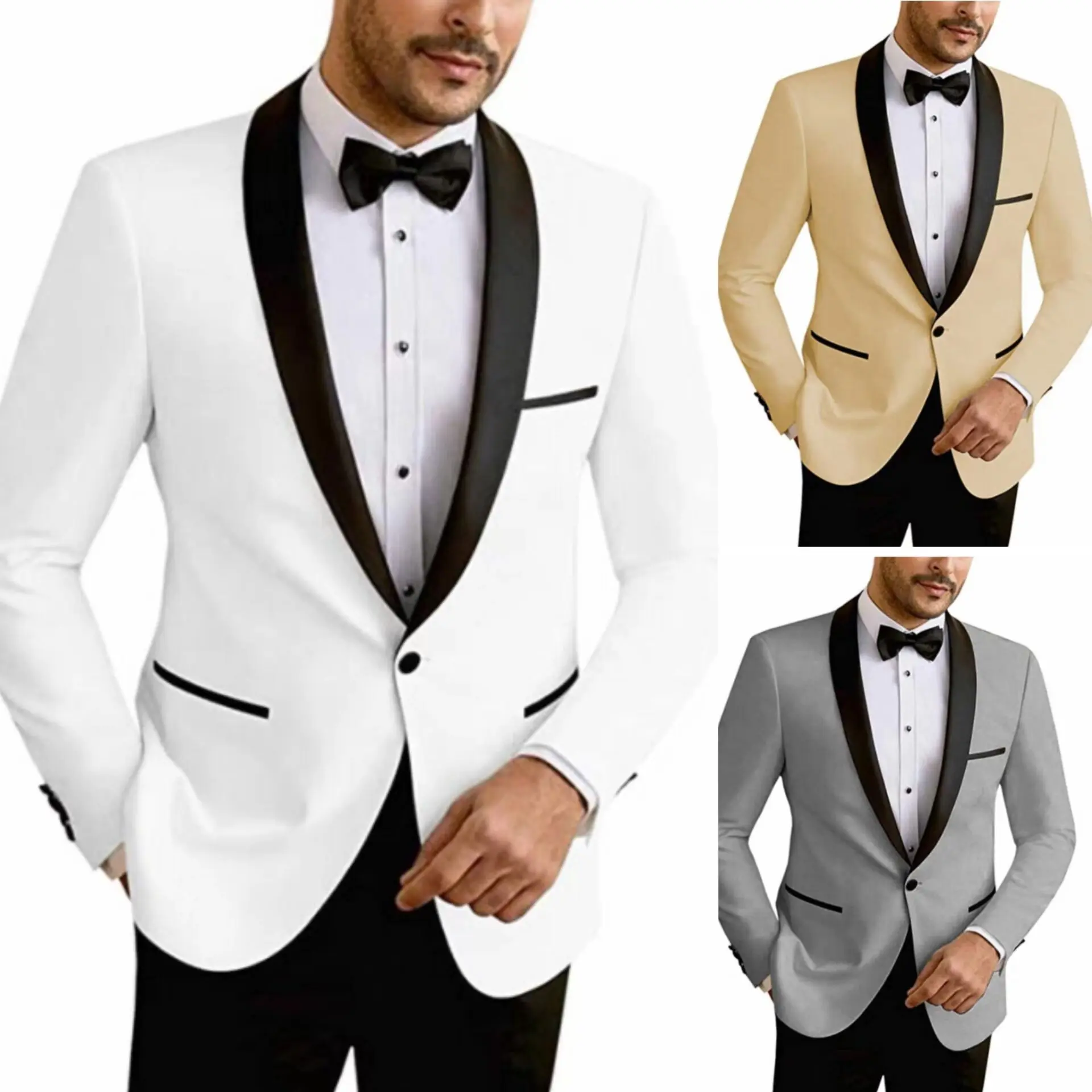 New Multi Color Men\'s Dress Set Wedding Groom Dress Set Best Men\'s Dress Set Performance Banquet Set