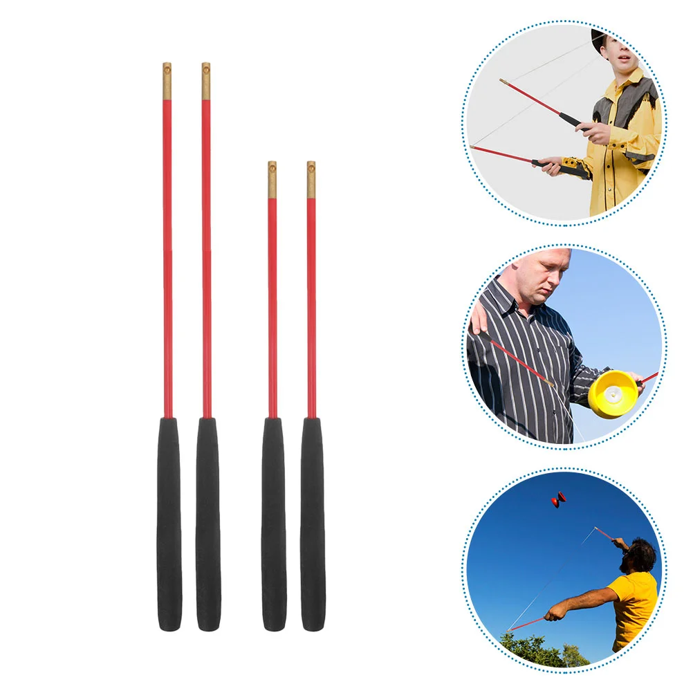 2 Pairs Diabolo Stick Replacement Shaker Professional Elder Chinese Yoyo Sticks