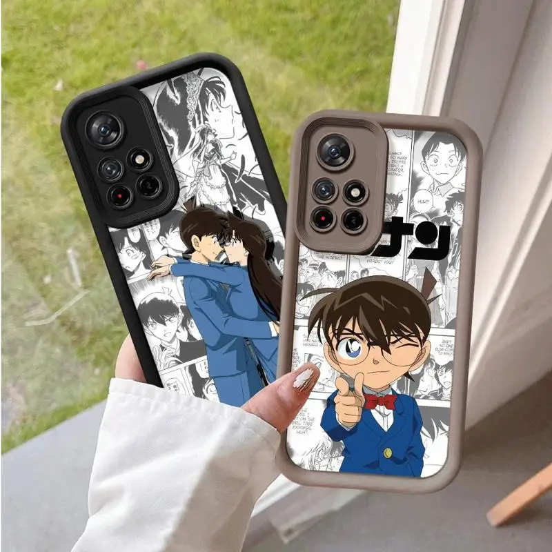 Anime Detective Conan Phone Case for Xiaomi Redmi 9A 9C 10 10A 10C 12 4G 12C A1 A2 Soft Cover