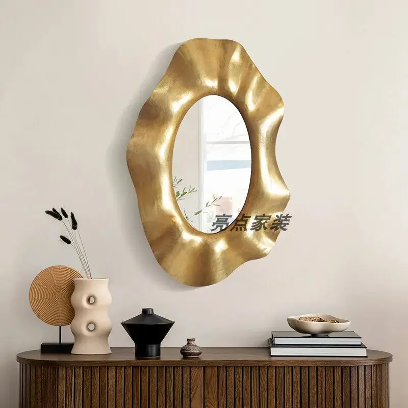 French classical vanity mirror art living room decorative mirror wall wall irregular bathroom mirror
