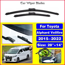 2pcs For Toyota Alphard Vellfire AH30 2015 - 2022 Front Wiper Blades Windshield Windscreen Car Accessories 2019 2020 2021 28