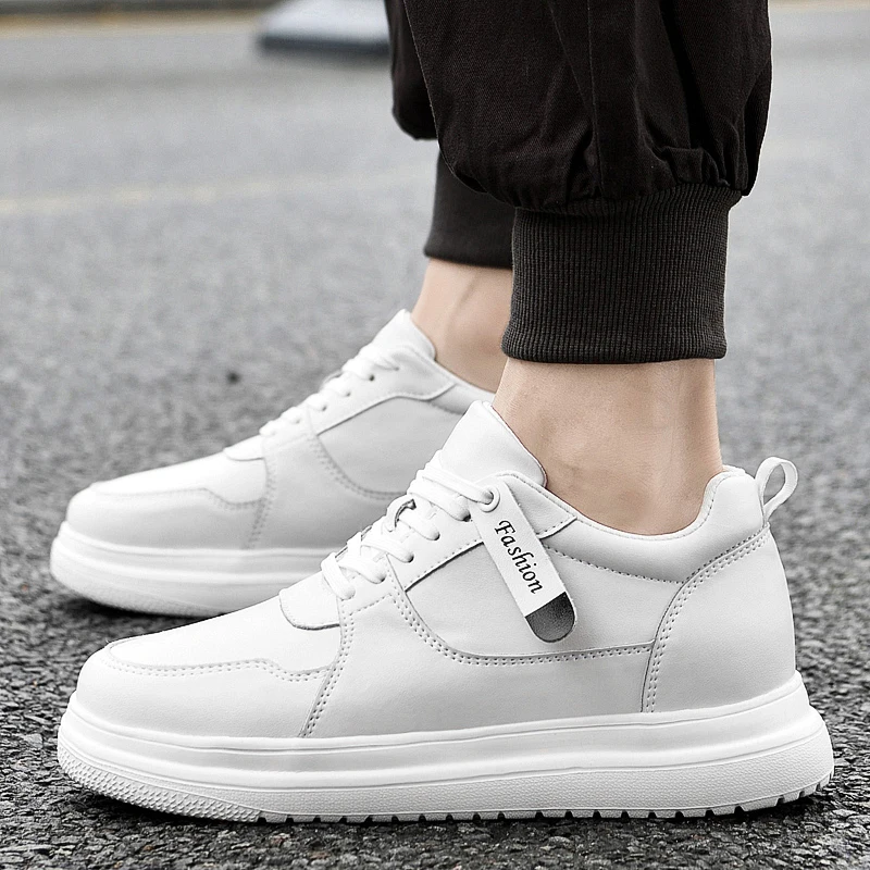 Zapatillas Deportivas Clásicas Air Force Blancas, Estilo 2026, de Cuero Transpirable, de Caña Alta, para Hombre, Moda Deportiva y Casual