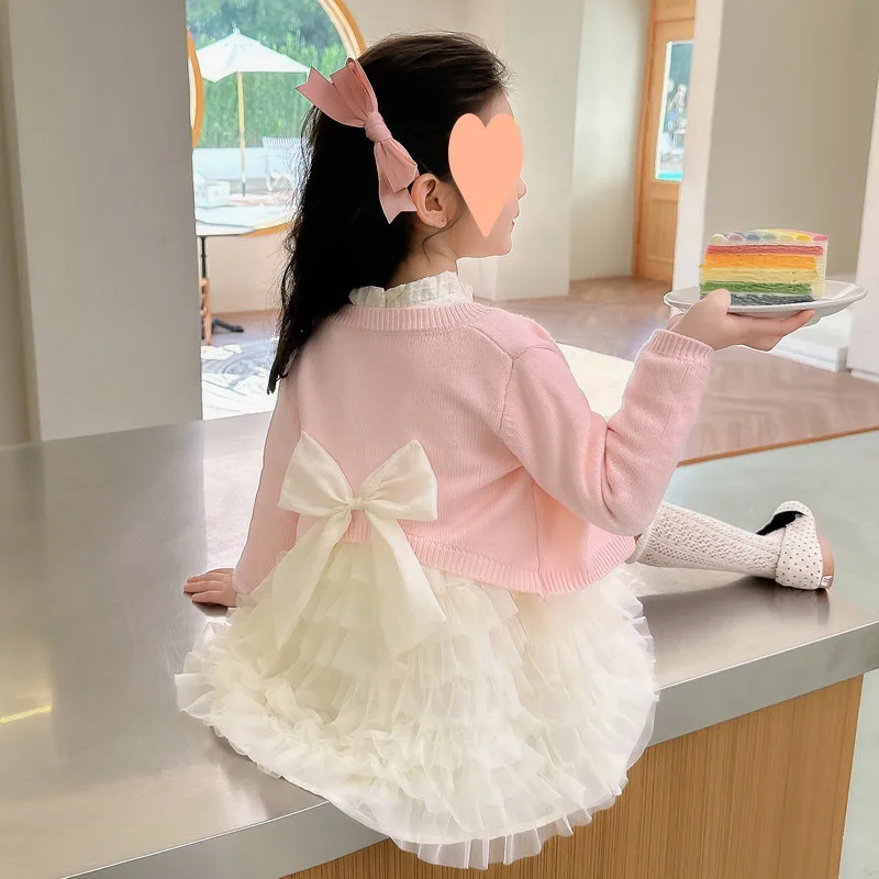 Baby Girl Dress New Girl Girl Baby Spring Dress Set Ocean 2024 Princess Skirt Skirt Spring Autumn Fashion Comfort Dresses