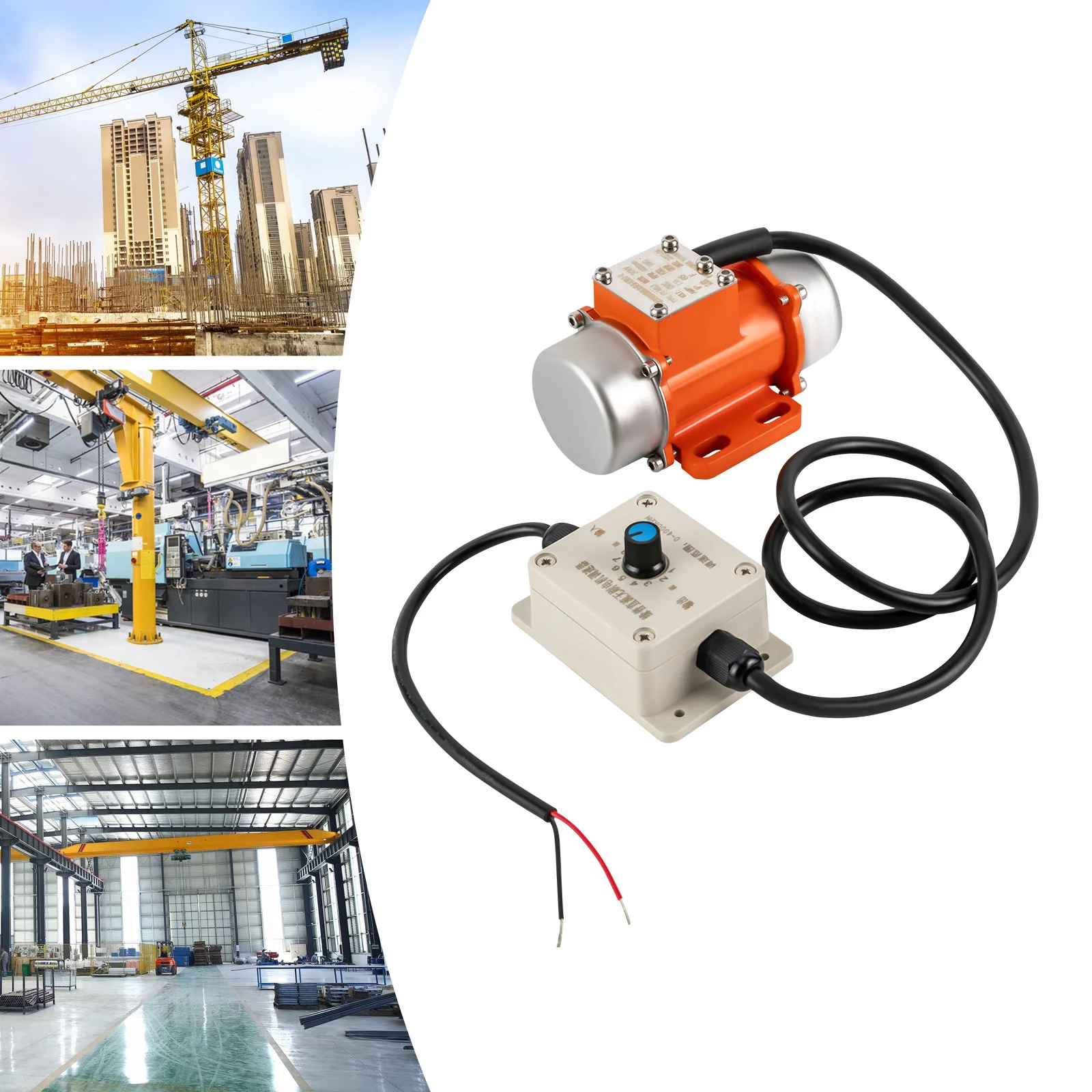 4000 U/min Langlebiger Elektrischer Vibrationsmotor Betonrüttler Bürstenloser Gleichstrommotor 12V 30W Einstellbare Erregerkraft