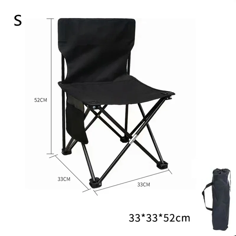 Outdoor Folding Chairs Leisure Hiking Picnic Stool Portable Chair Camping Beach Fishing Chair Travel Seat Outdoor Furniture image 6