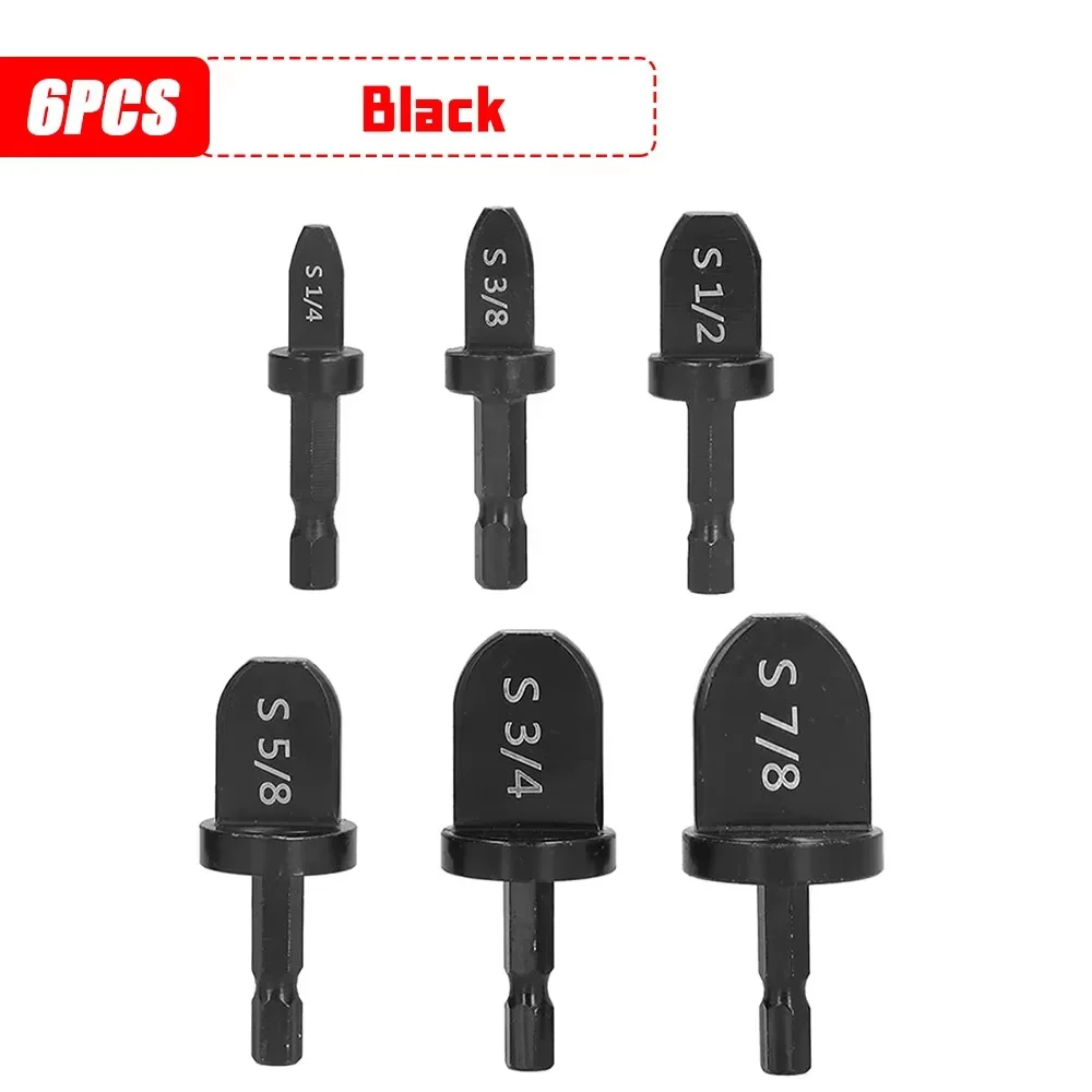 

6PCS Tube Pipe Expander Copper Tube Hex Shank Pipe Expander for Air Conditione Pipe Flaring Takeover Repair Tool