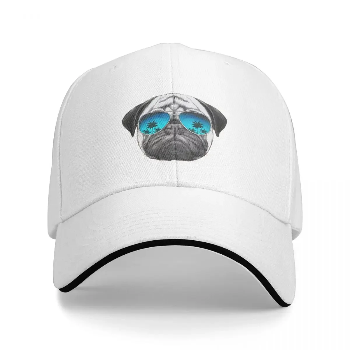 Cool Pug Cap Fashion Casual Baseball Caps Adjustable Hat Hip Hop Summer Unisex Baseball Hats Customizable Polychromatic