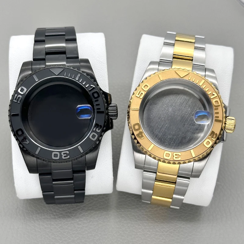 

NH35 40mm Diver Watch Case SUB/GMT for NH34/NH35/NH36 Movement Sapphire Glass Case with Bracelet Set