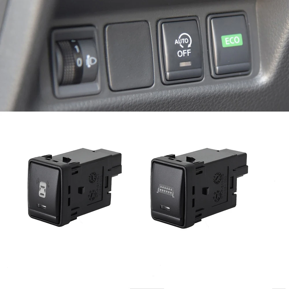 Car Power On Off DRL BSM Spotlights Radar Parking Sound Music Fog Lights Switch Button For Nissan Teana Sylphy Qashqai X-TRAIL