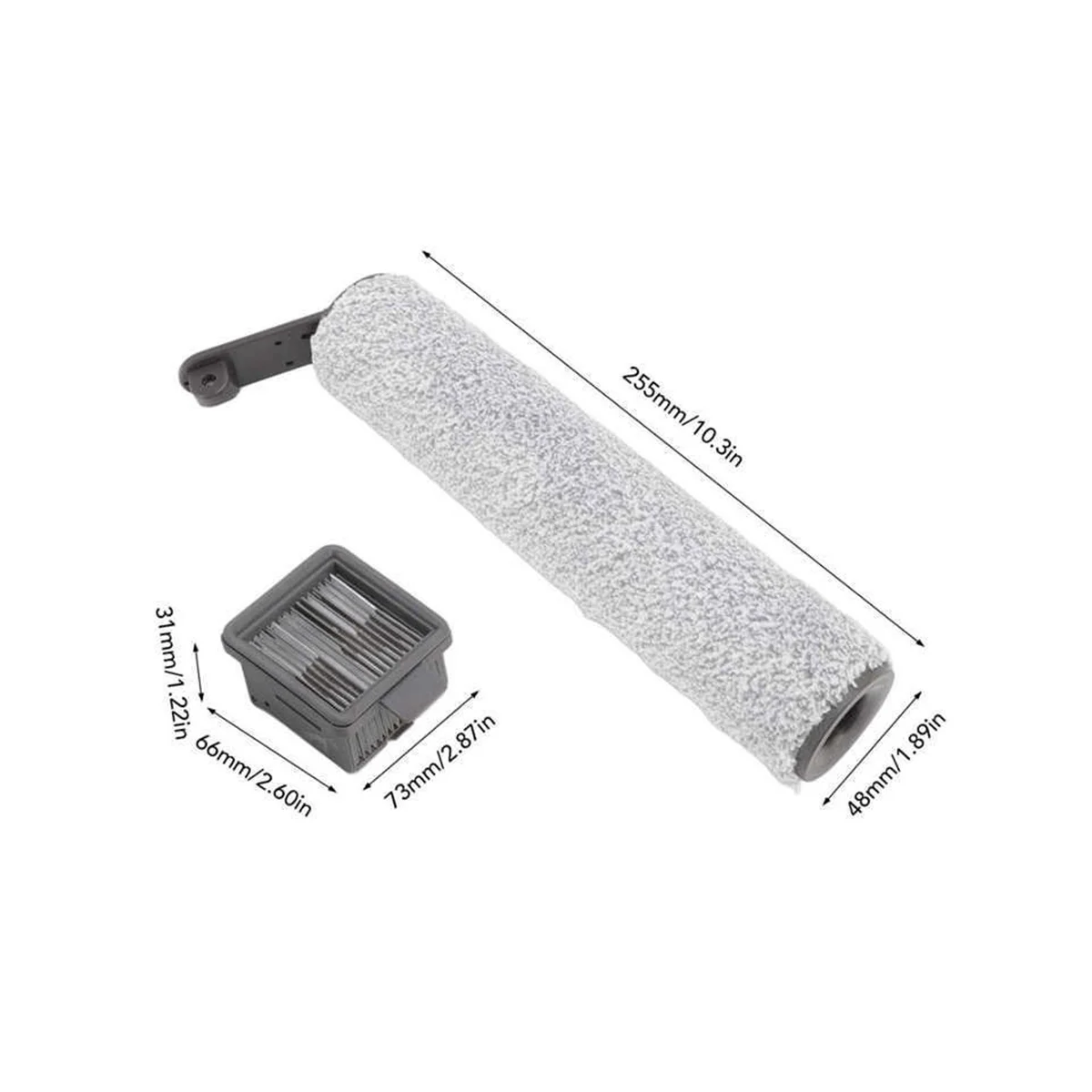A09G-Роликовая щетка для H12/H12/H12S Max, сменный фильтр Hepa, аксессуары для пылесоса для влажной и сухой уборки, запасные части