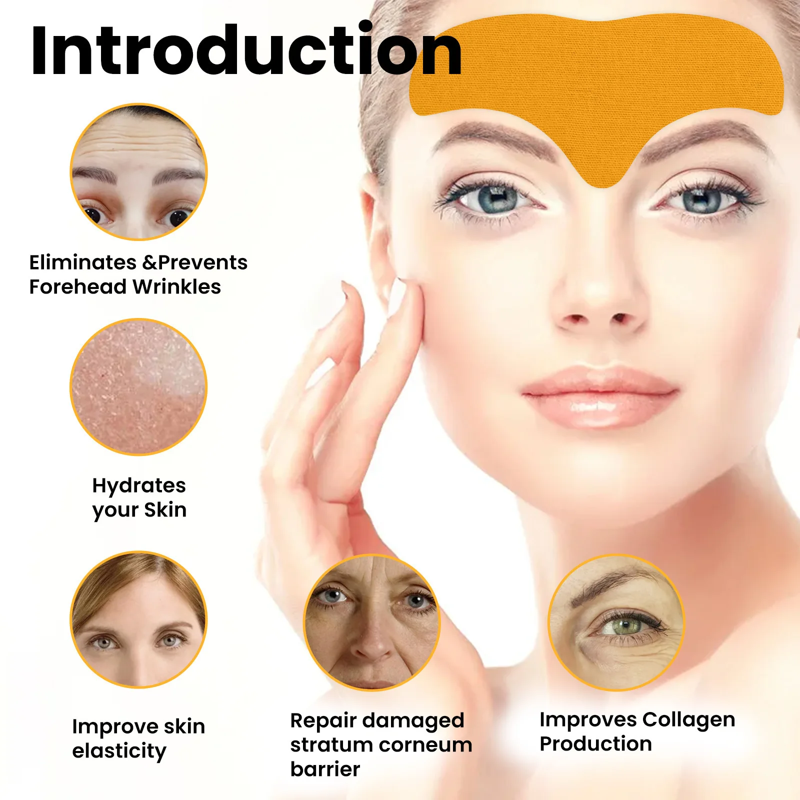 10/16/32Pcs/BOX Gold Hyaluronic Acid Nicotinamide Face Essence Replenishment Moisturize Shrink Pore Brighten Skin Firming Patch