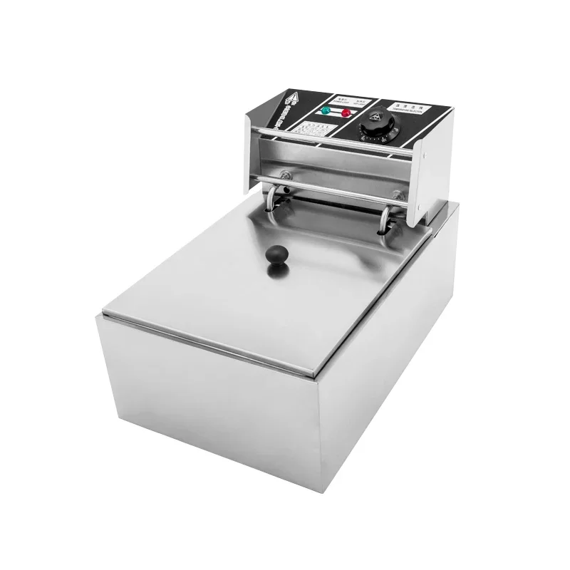 

#Wholesale Best Commercial Electric Broaster Chicken Pressure Single Fryer For Restaurant Mini Donut Cassava Frying Machine 8L