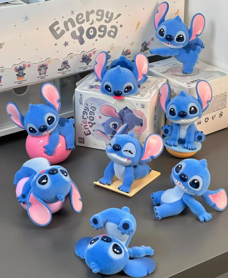 

Stitch Energy Yoga Serie Blind Box Kawaii Аниме Фигурка Stitch Doll Mystery Box Desktop Ornament Cute Cartoon Model Toy Gril Gift