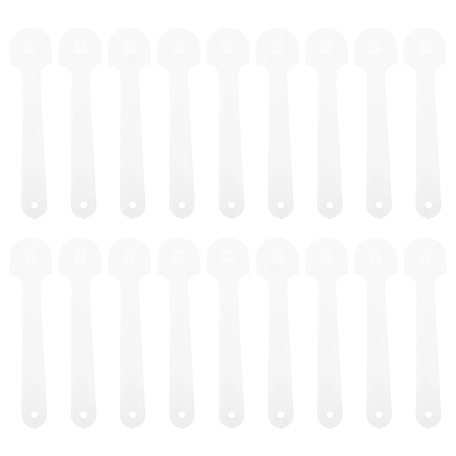 

50Pcs Transparent Thickened Fan Handles Durable Plastic Rods for Hand Fan DIY Craft Supplies Wedding Stage Outdoor Use