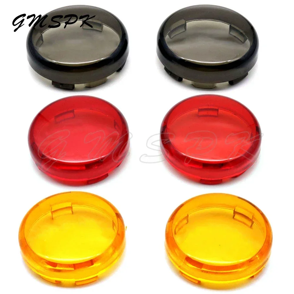 2PCS / 4PCS Motorcycle Turn Indicator Signal Light Lens Cover Fit for Harley Sportster 883 1200 Glide Dyna Fatboy Road King