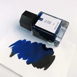 Tinta sem carbono para caneta-tinteiro, canetas, suprimentos de tinta, caneta de vidro, preto, azul, vermelho, azul escuro, 18ml