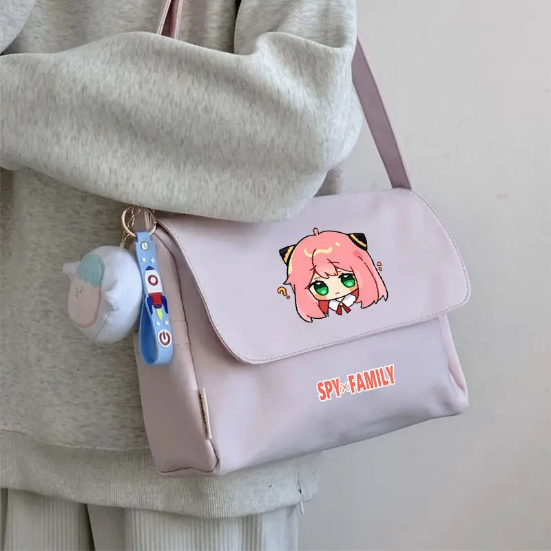 Spy X Family Single Shoulder Crossbody For Primary And Secondary Girls Cute Large Capacity School Bag Aniya Anime Merchandise