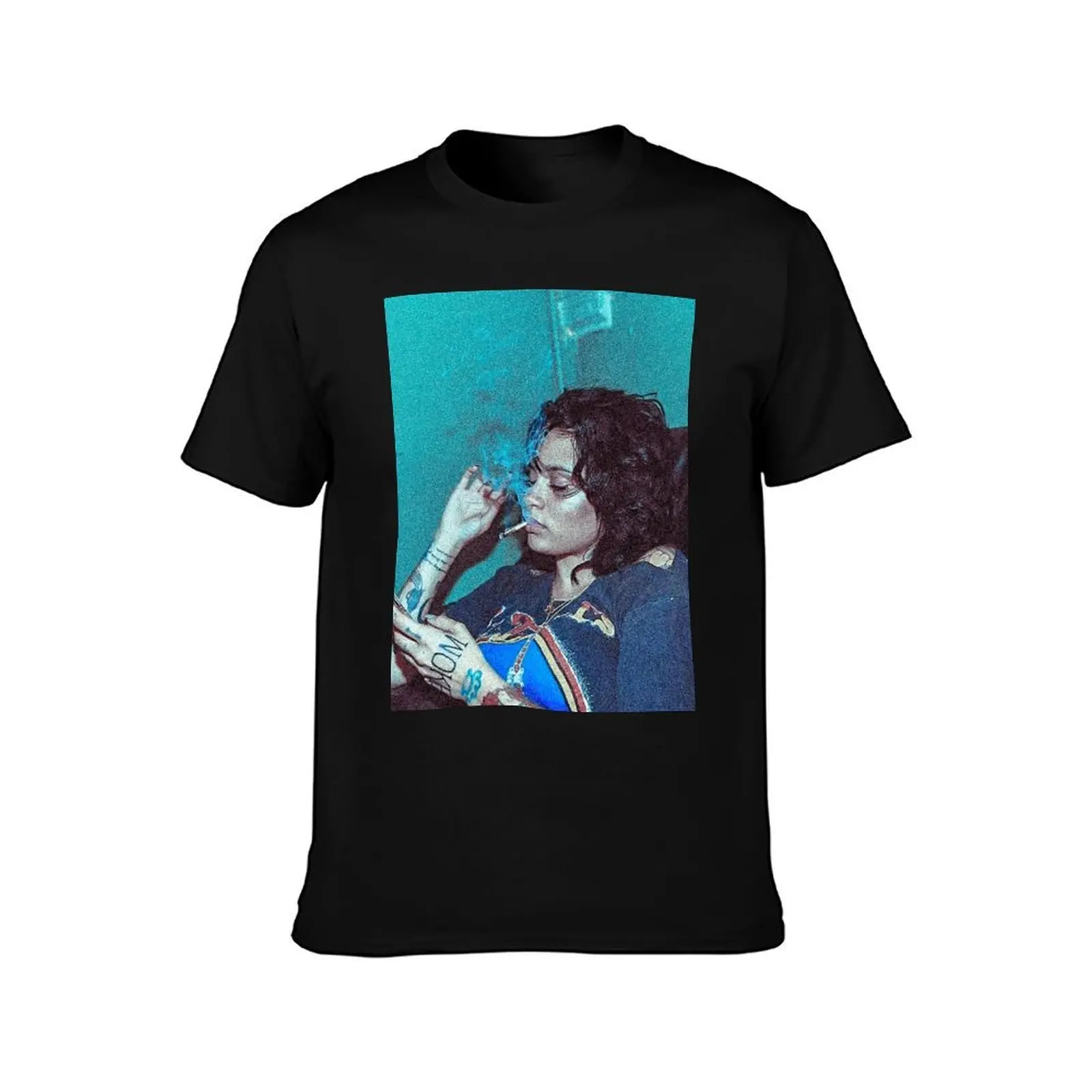 التدخين تي شيرت تي شيرت طباعة القمصان مصمم تي شيرت مخصص القطن Kehlani الثقيلة قميص رجل t