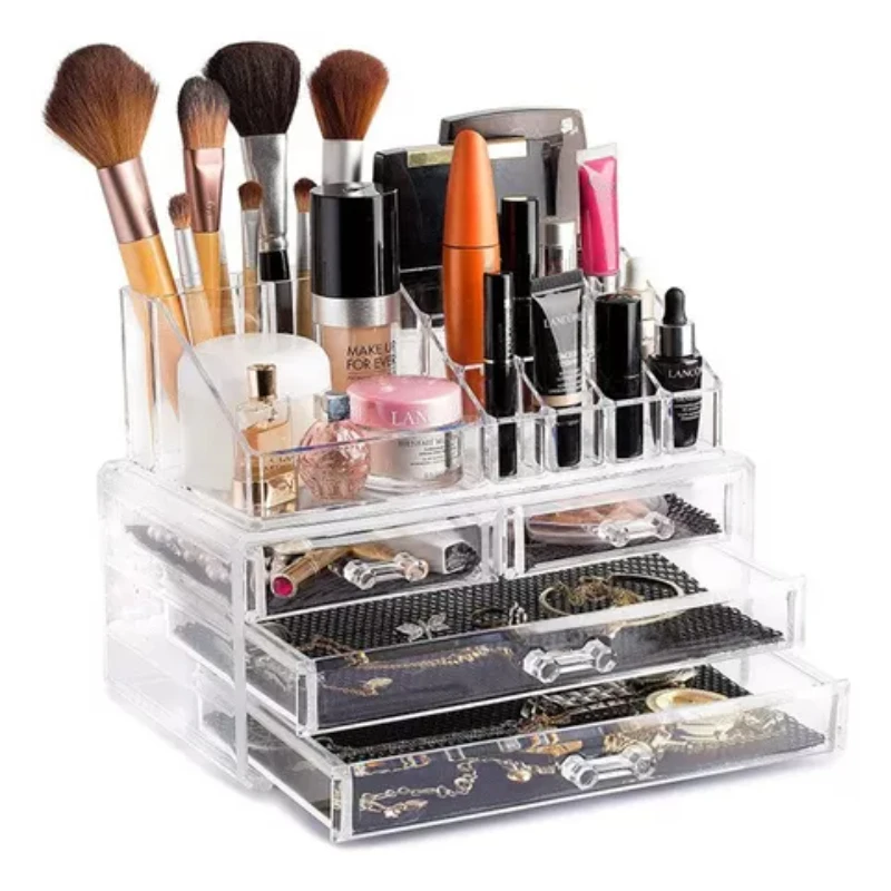 Acrylic Makeup Organizer 20 Partitions Cosmetic Makeup Door Makeup