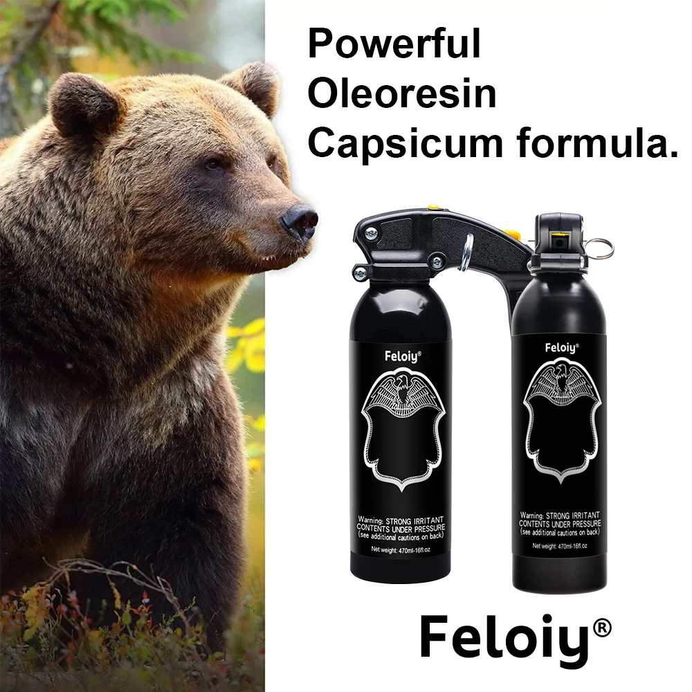 Bear Spray, Powerful Oily Resin Pepper, Spray Barrier Defense, Safe Self-defense Protection, Easy To Carry